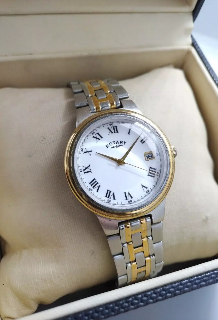 Rotary Two-Tone Dress Watch 1980’s REF 10128