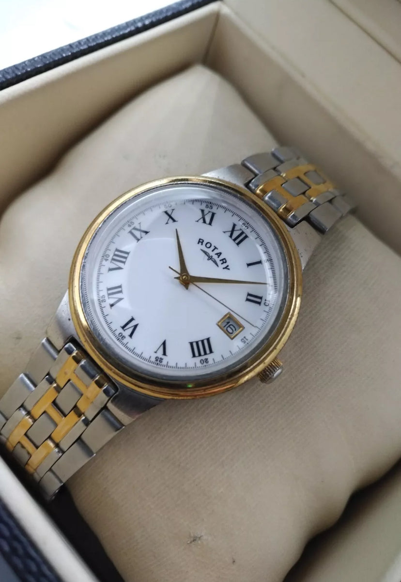 Rotary Two-Tone Dress Watch 1980’s REF 10128