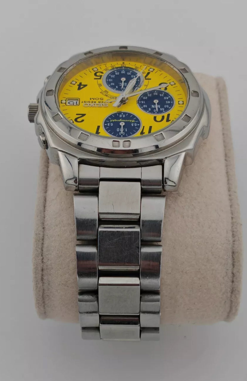 1B Seiko Sports Chronograph 40mm Rare Dial