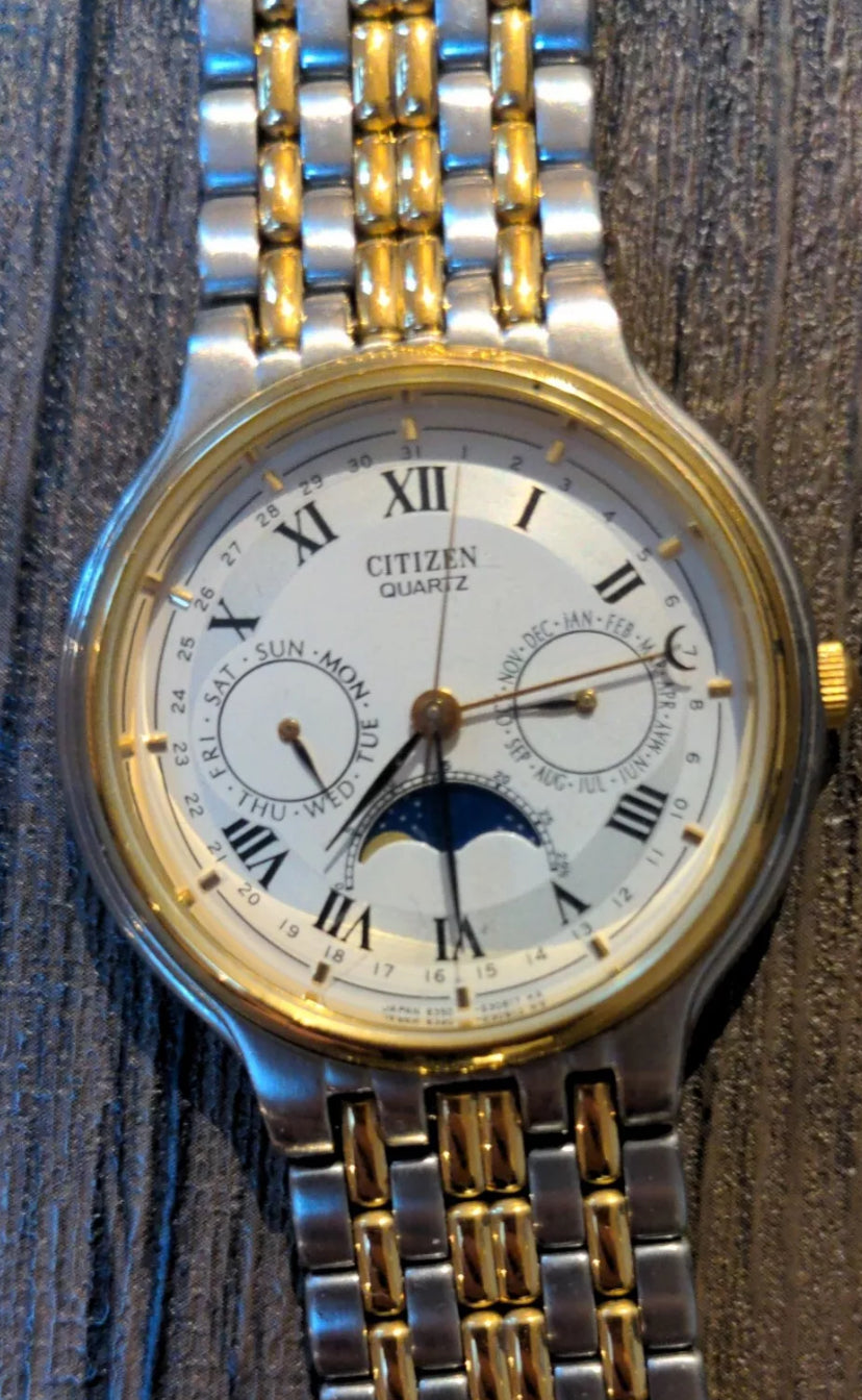 Citizen C MoonPhase Rare Two-Tone Model 36MM