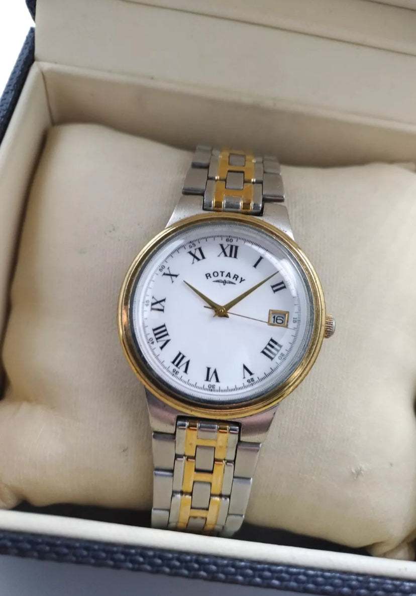 Rotary Two-Tone Dress Watch 1980’s REF 10128