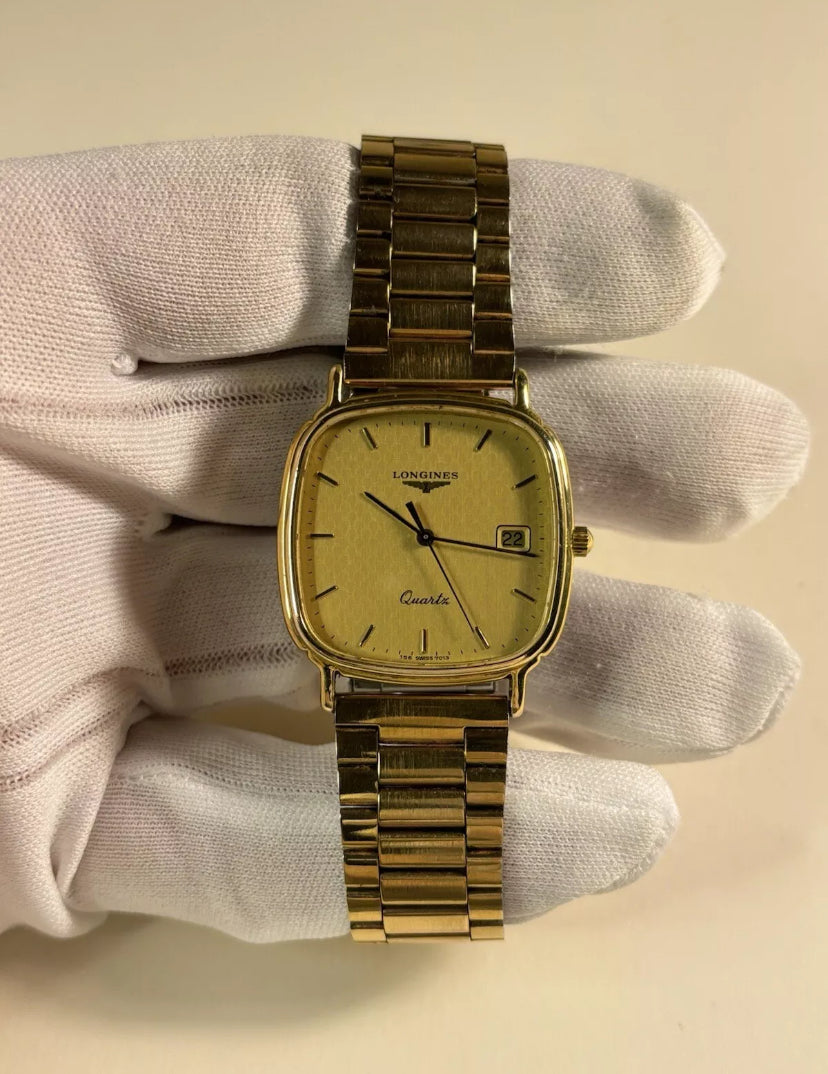 Longines Tank Quartz Gold Plated 1990’s MENS