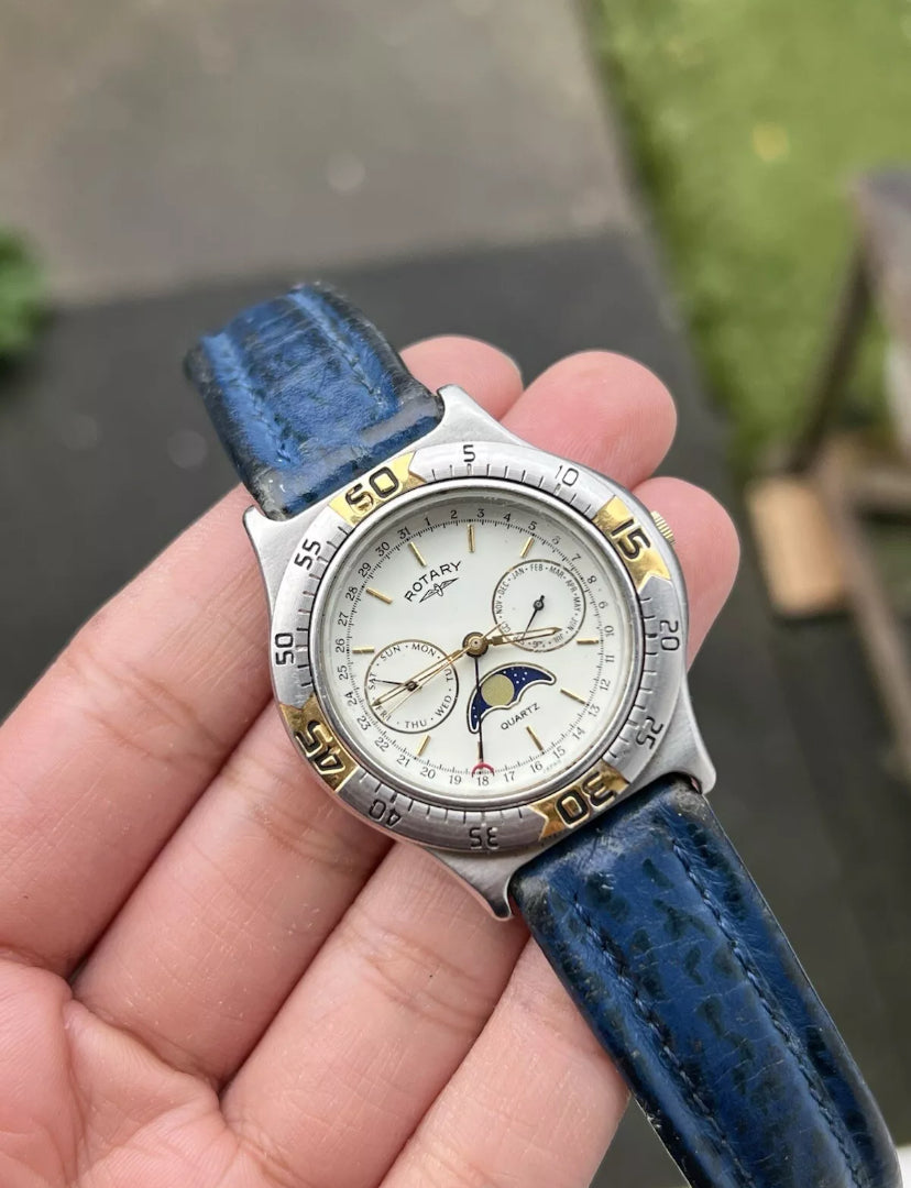 1 Rotary MoonPhase With Original Strap 40mm MENS