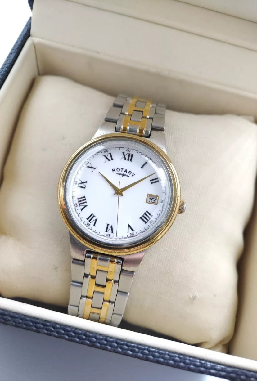 Rotary Two-Tone Dress Watch 1980’s REF 10128