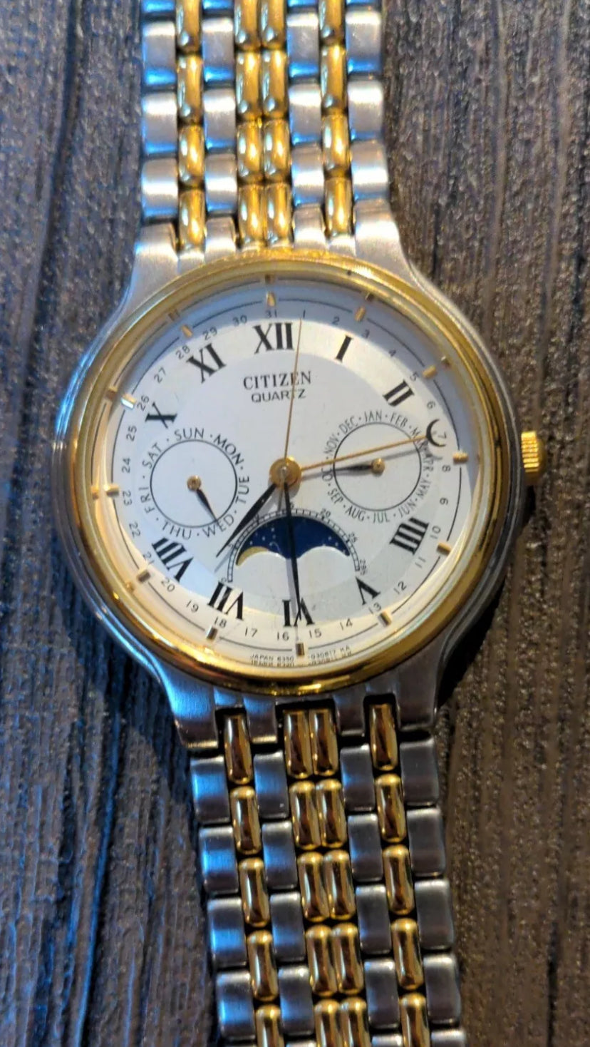 Citizen C MoonPhase Rare Two-Tone Model 36MM