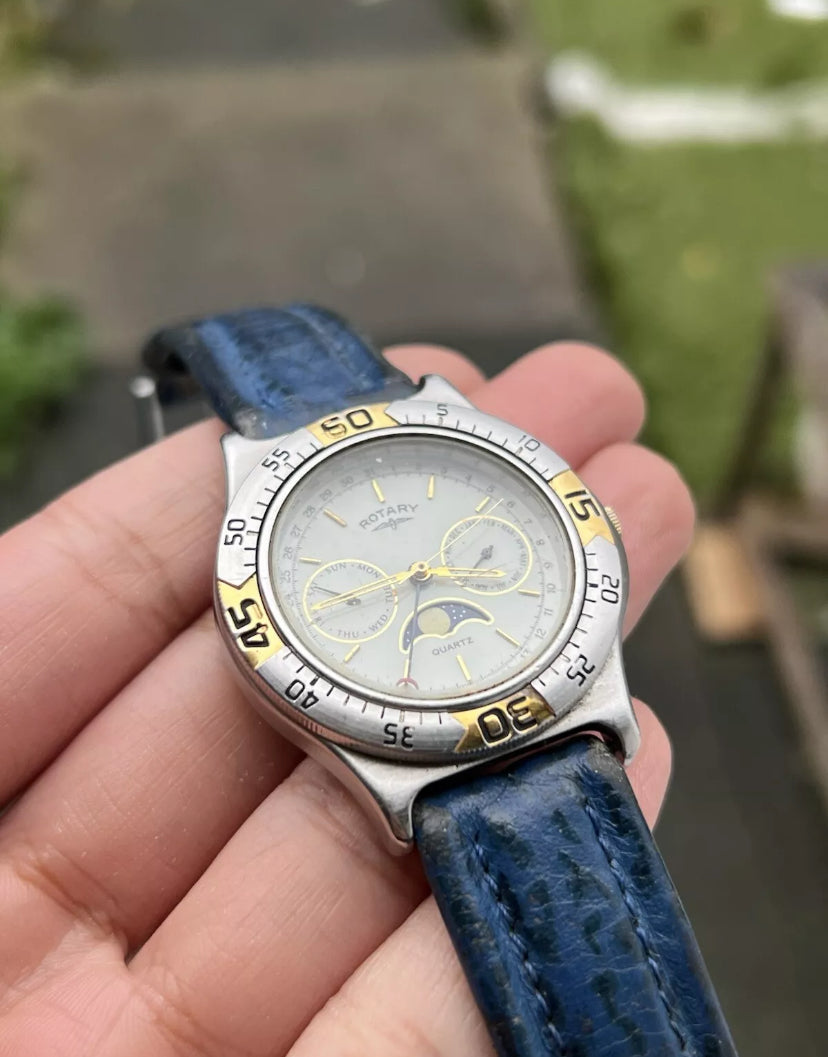 1 Rotary MoonPhase With Original Strap 40mm MENS