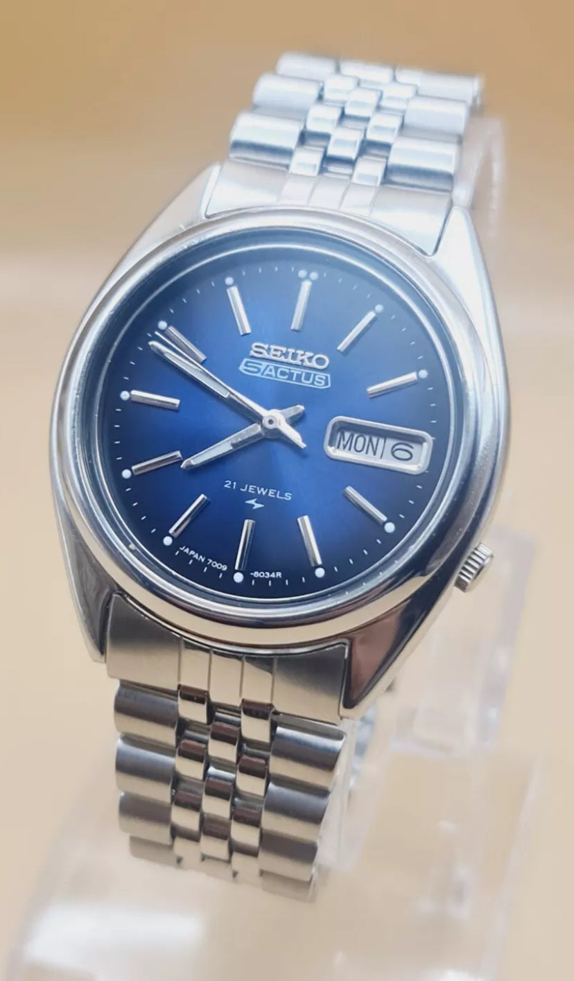 Seiko 5 Actus Day/Date Automatic Deep Sea Dial